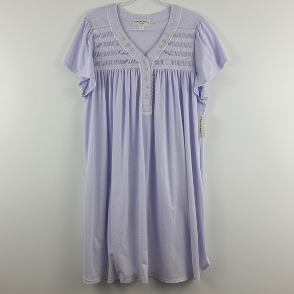 Miss Elaine Other - NWT Miss Elaine Lavender Sleep Dress 2X Nightgown Soft Knit Plus Size